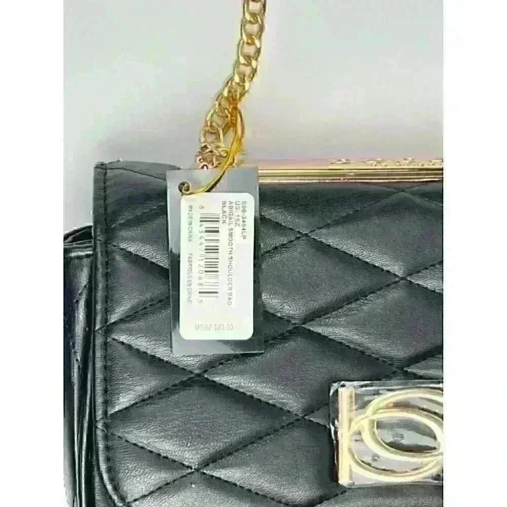 NEW! Bebe Women's Abigail Smooth Flap Shoulder Bag NWT $89 - Picture 5 of 5